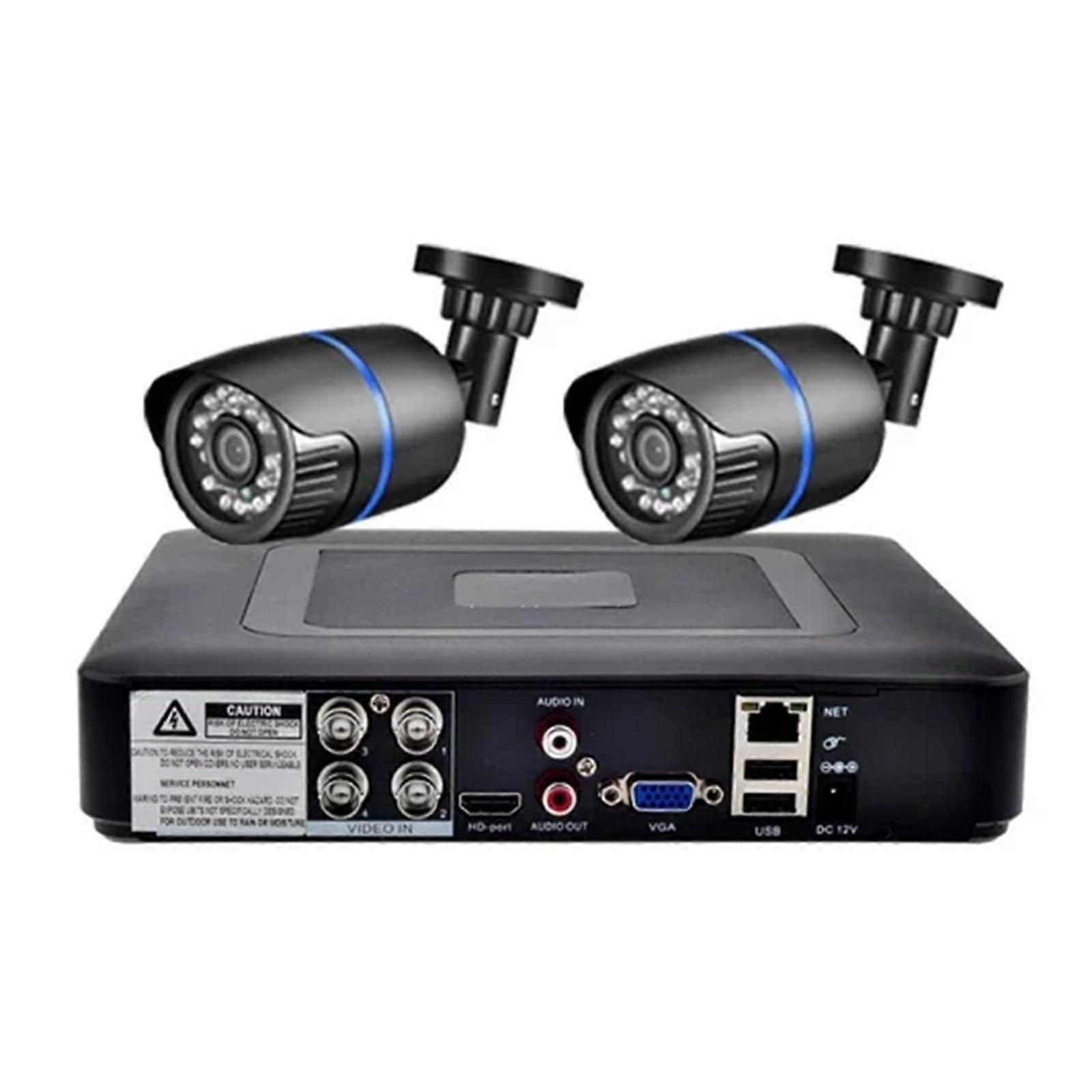 5MP Security Camera System 8CH Surveillance Kit with AI Motion Detection, H.265X, 2pcs, 4TB
