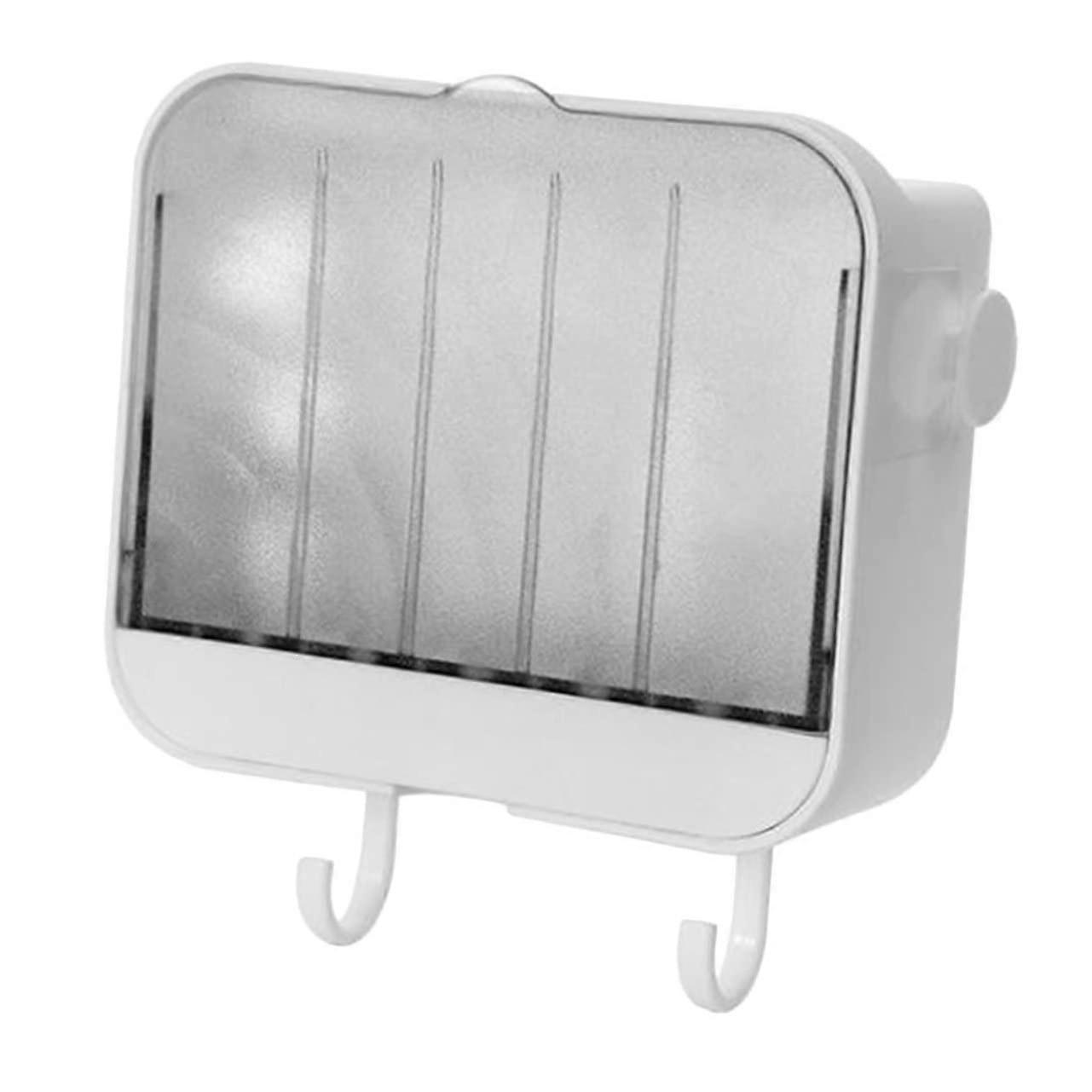 Wall Mounted Soap Dish with Drainage, SpaceSaving Bathroom Soap Holder Keeps Soap Dry for Shower
