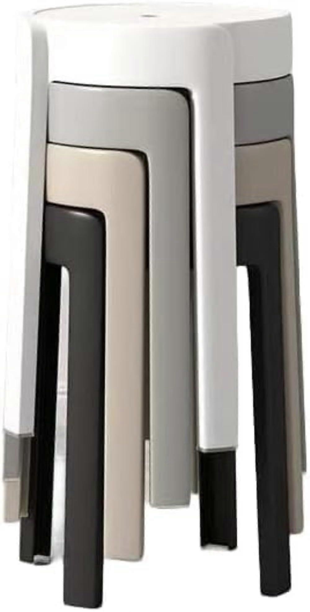 Folding Chair and Stackable Stool Set, Lightweight 400kg HeavyDuty, Indoor Outdoor Use, 4pcs