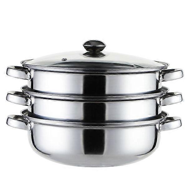 Stainless steel pot rustproof and durable 28cm kitchen steaming pot