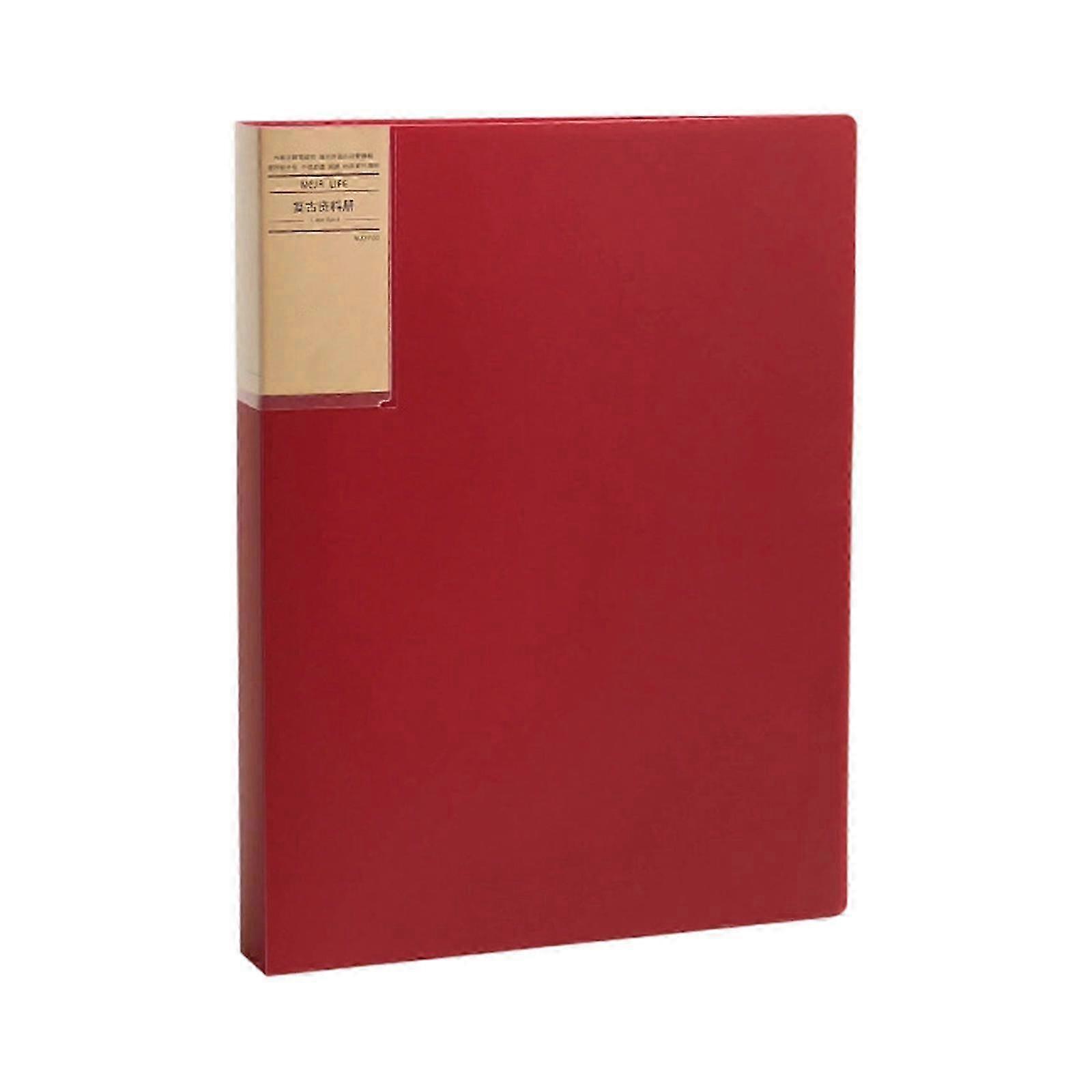 File Display Folder, Clear Identification, 80 Pockets, Student Document Organizer Folder