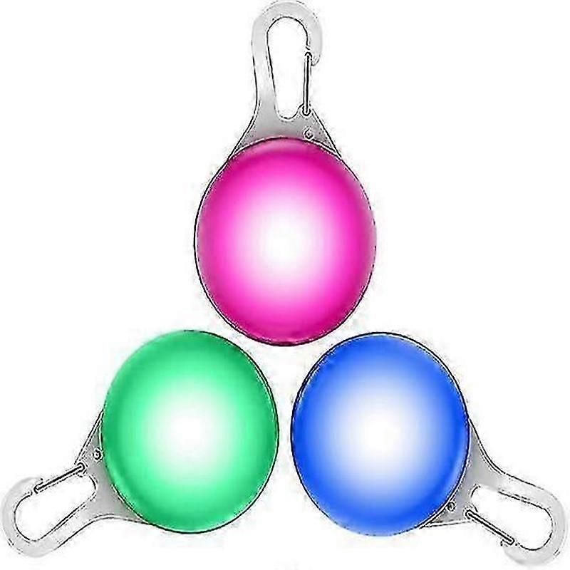 led dog collar light 3 pack for night walking running camping