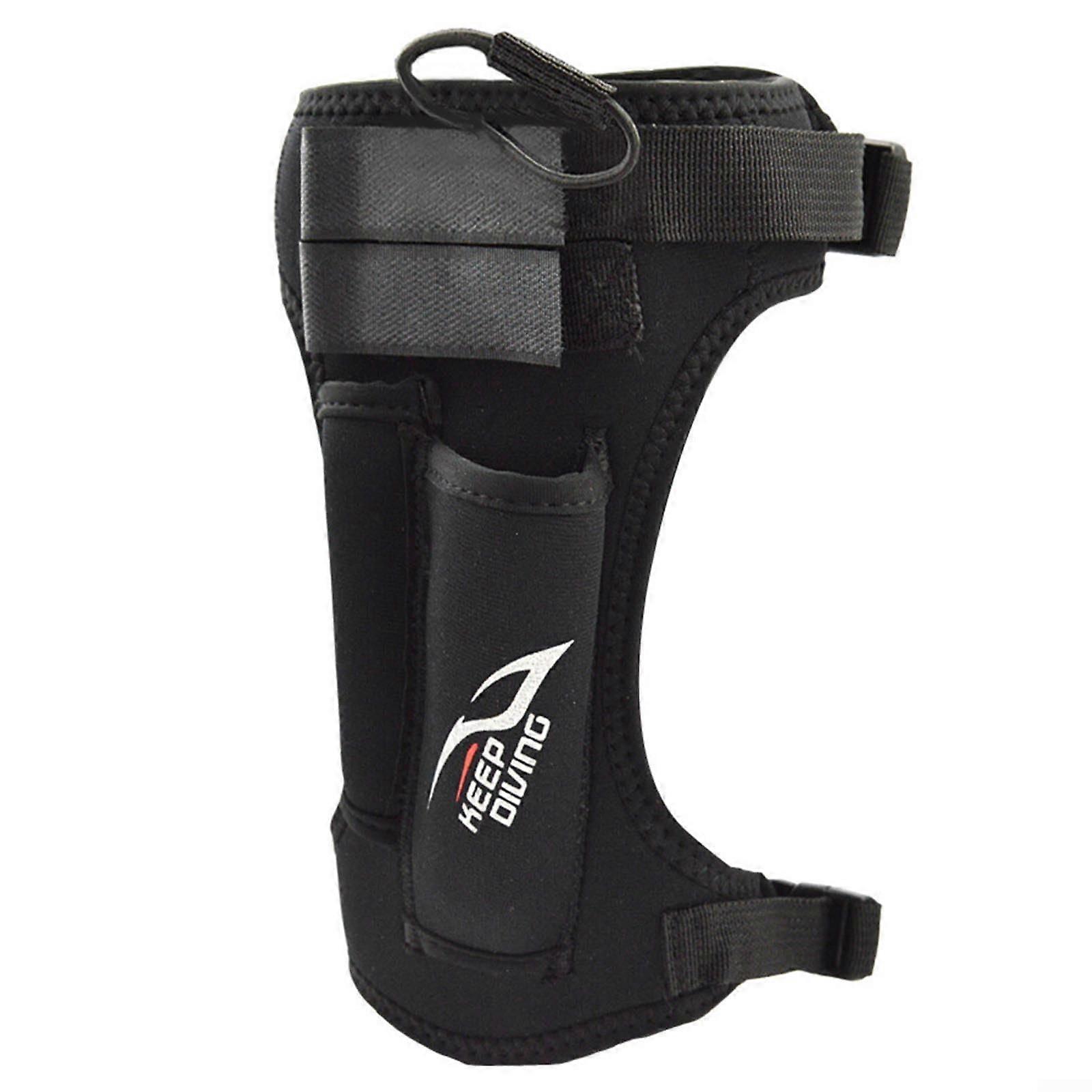 Adjustable Neoprene Diving Knife Sheath with Double Pocket Scuba Leg Strap for Secure Fit