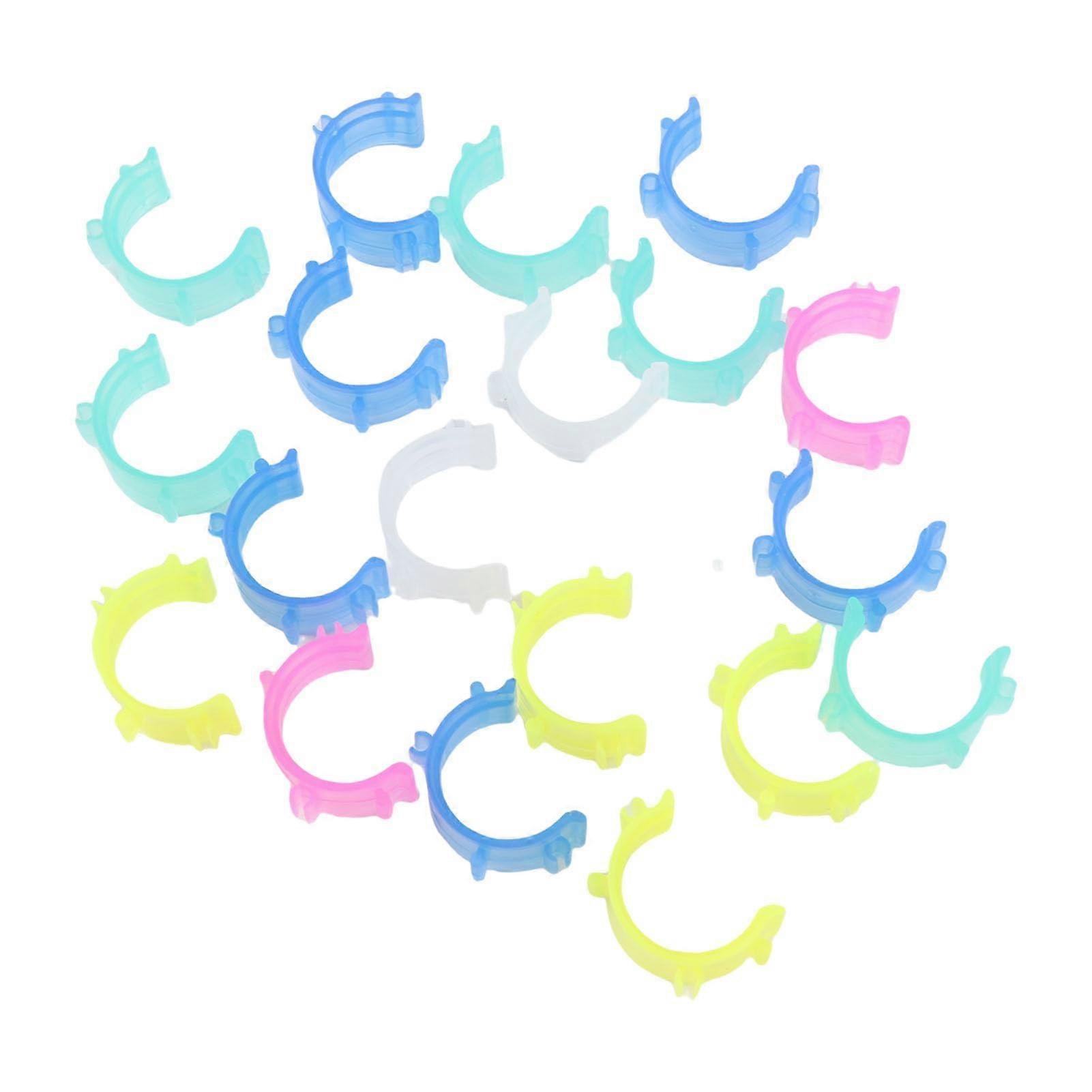 Thread Spool Clips 80pcs Colorful Plastic Holders for Tangle Sewing and Embroidery Threads