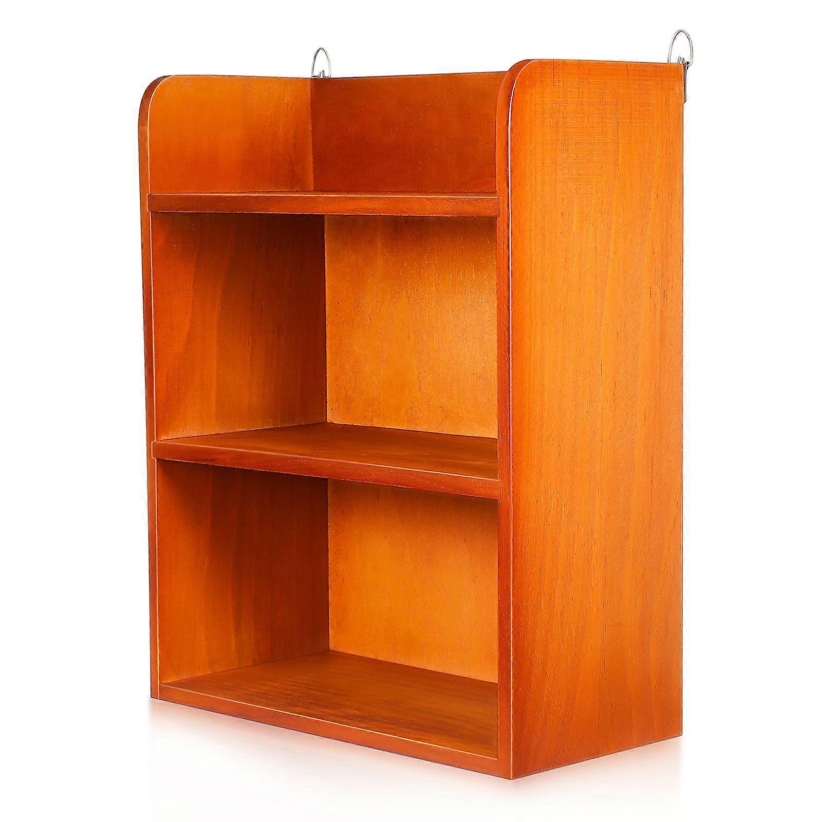 1PC Japanese-style Desktop Solid Wood Rack Multi-layer Mini Storage Holder