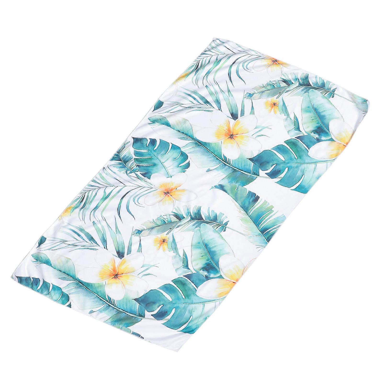 Quick Dry Polyester Beach Towel For Gym Use Light Green Foldable Design 1Pack