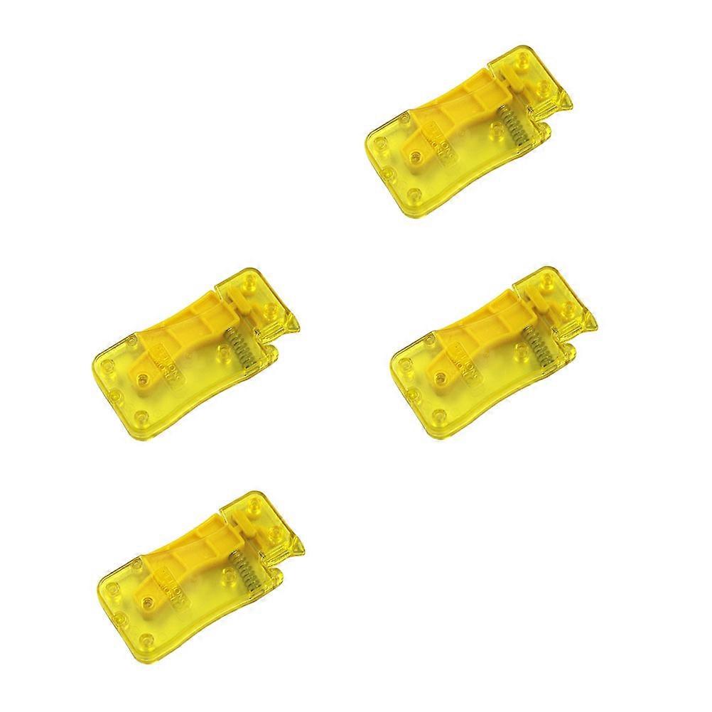 Yellow Sewing Needle Threader for DIY Thread Inserting 4Pcs Plastic Tool