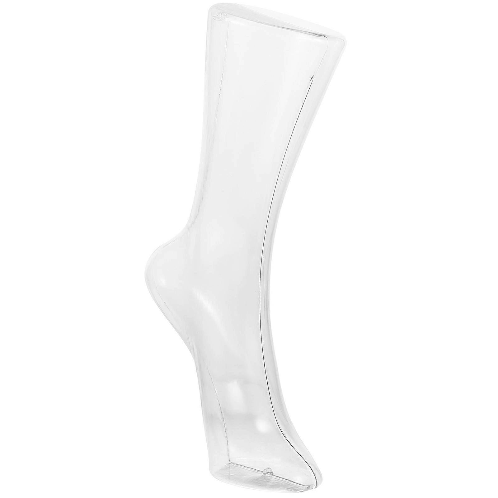 Plastic Clear Foot Model for Sock Display Use 3Pcs Set