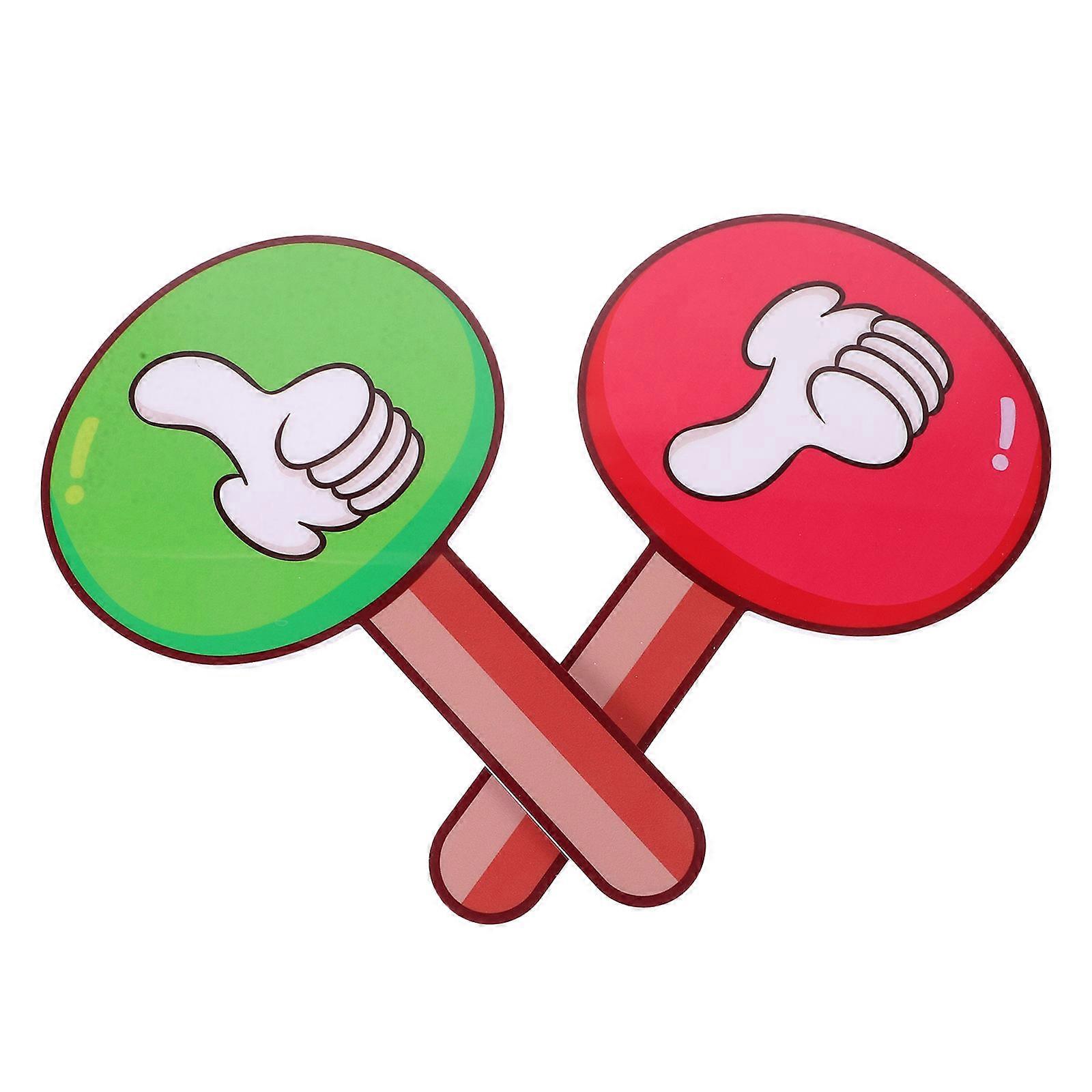 Judging Board for Classroom Portable PVC Voting Paddle 8Pcs