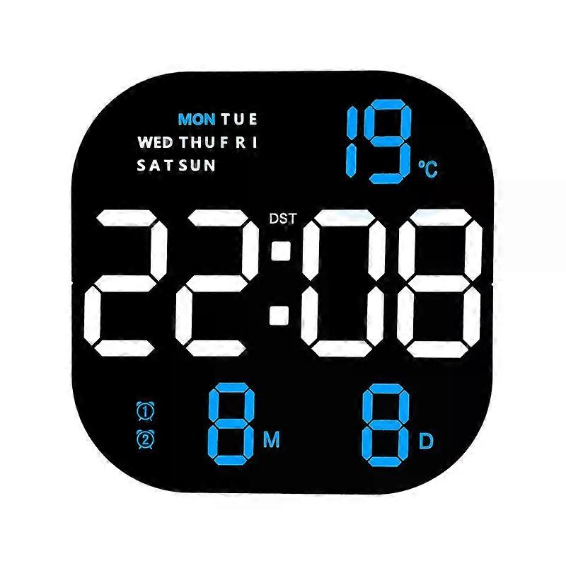 LED Digital Wall Clock Timer Alarm Clock HD Large Screen Remote Control With Timing Function Memory Mode compatible with Living Room Decor