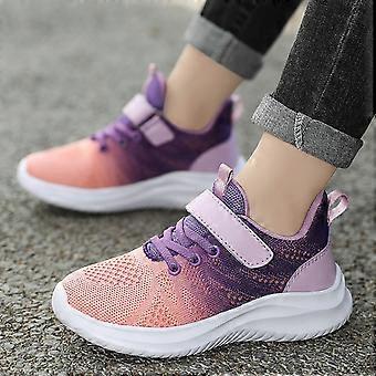 Chaussures pour filles, baskets pour enfants, chaussures de sport pour la course et la marche, idéales pour les jeux actifs en extérieur et les loisirs, baskets pour filles, rose, 031, 6-7 ans