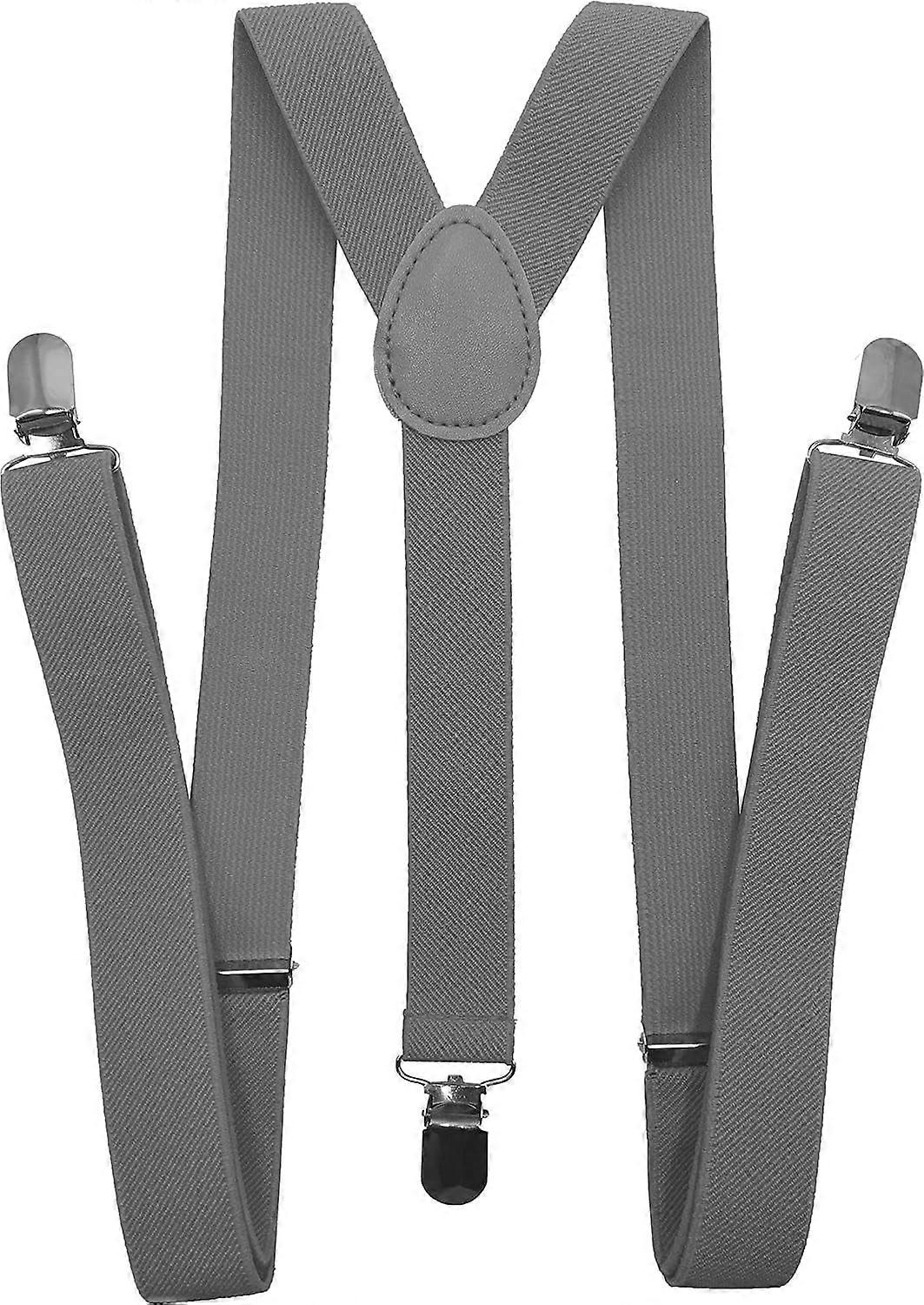 Solid Color Suspenders Y-Back | Adjustable and Elastic |