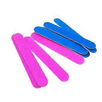 100psc Disposable Nail Files Double Sided Emery Boards Straight Manicure Tools