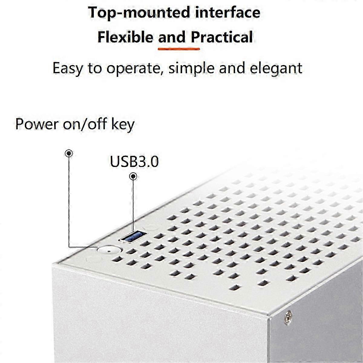 A07 Mini ITX Computer Case Chassis HTPC Host Case Desktop Box White