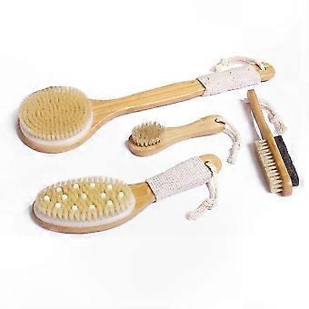 Exfoliating Dry Brush Set for Skin Renewal, Cellulite Reduction, Deep Cleansing, and Spa Relaxation