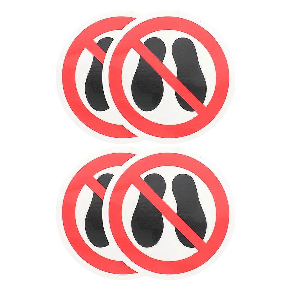 Self Adhesive Do Not Warning Vinyl Sticker 16Pcs