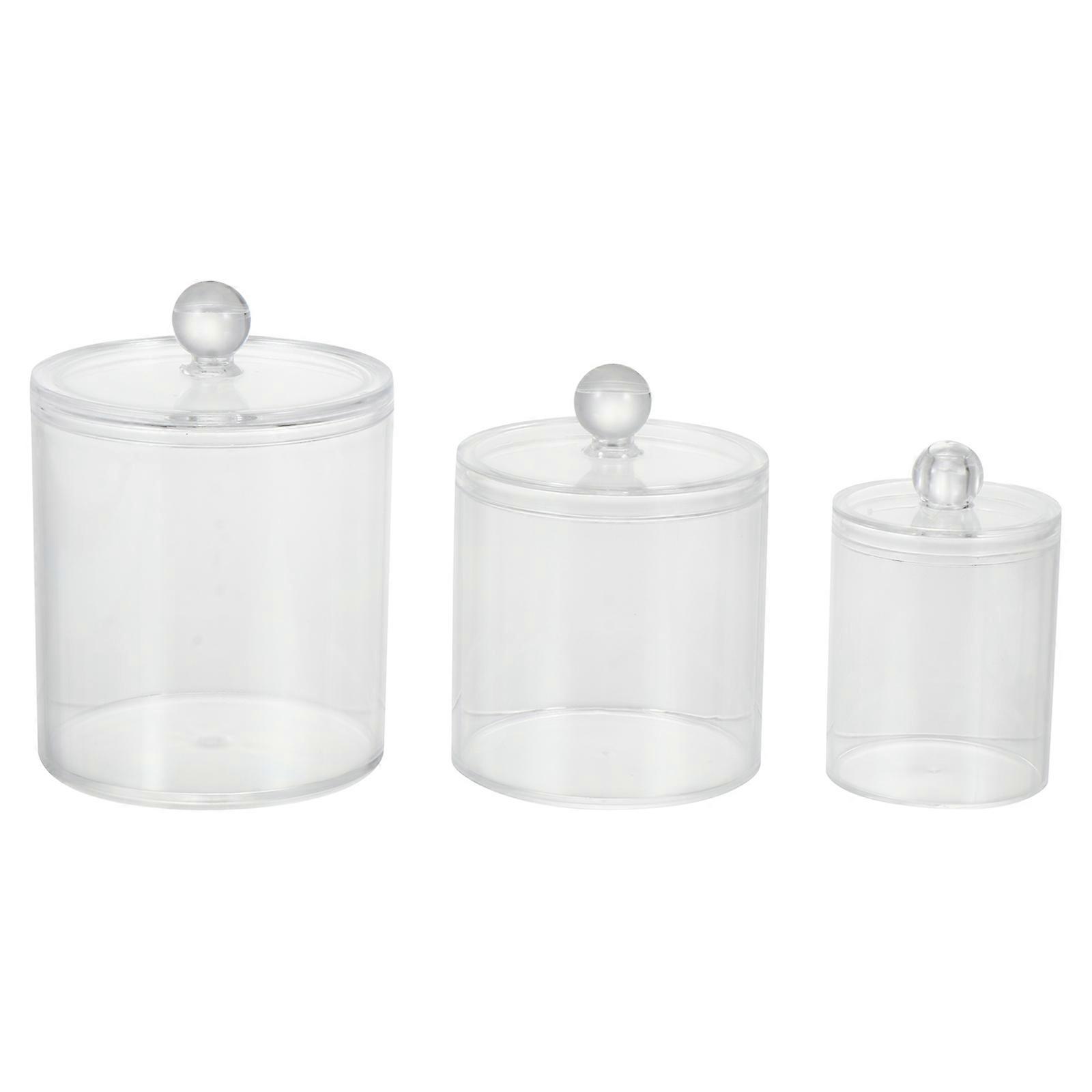 Makeup Table Dust-Proof Storage Boxes for 3Pcs Transparent Set