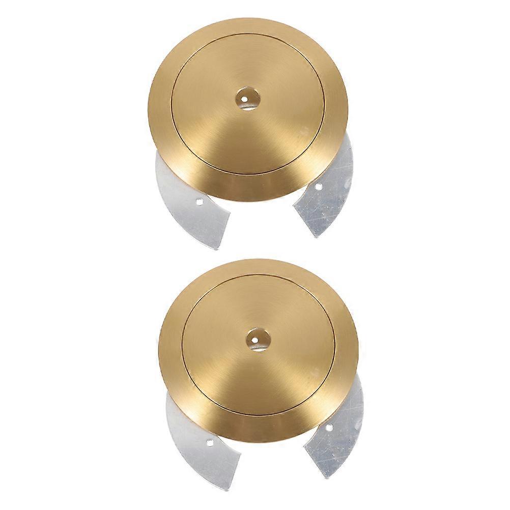 Light Fitting Parts Lamp Socket Retainer Ring for Home Lighting 2Pcs Brass