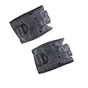 2Pcs Half-Finger Gloves Fingerless Mittens Glove Fashion Item Gift