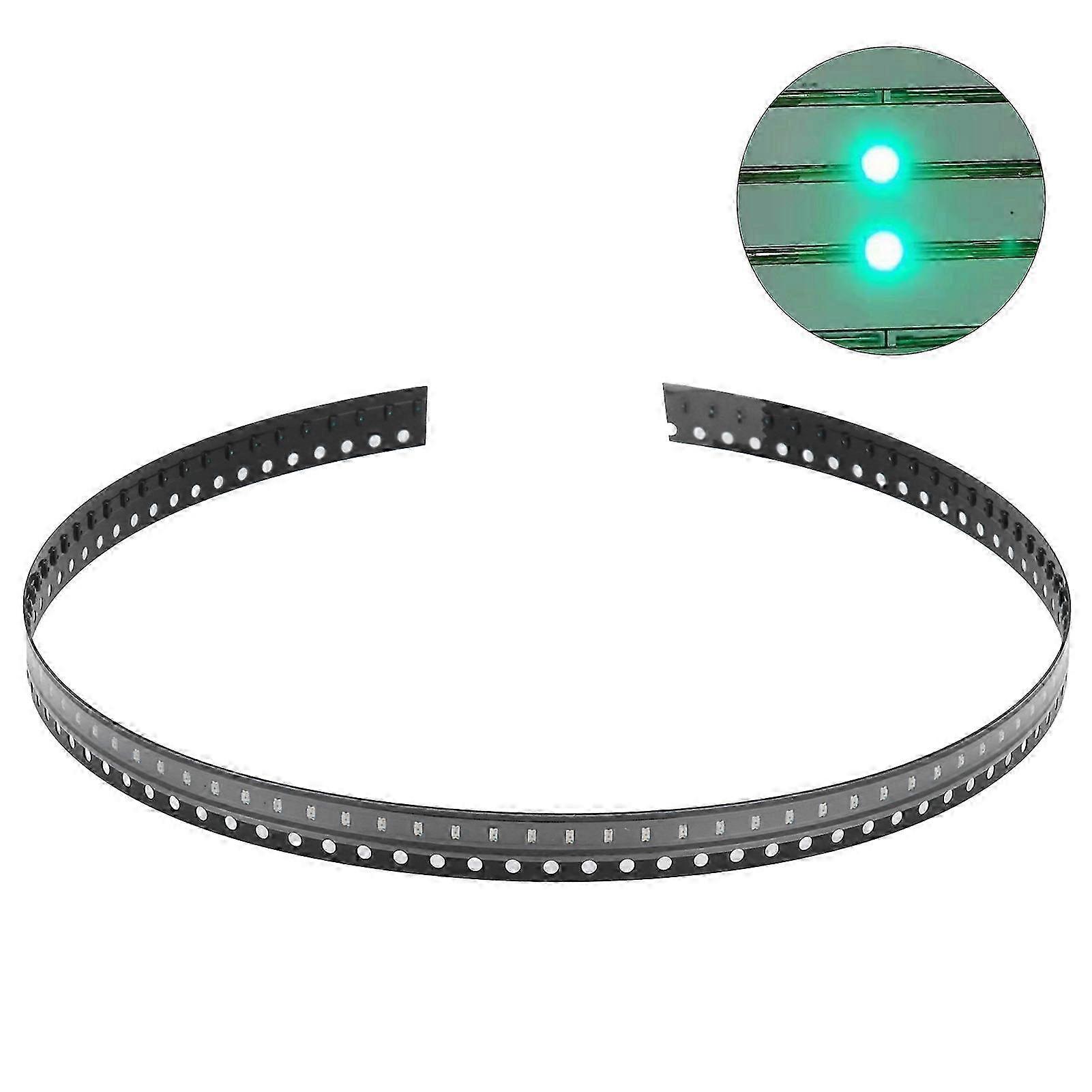 100Pcs SMD LED Diodes Electronic Components HighStrength Tiny Low Voltage compatible withDIY PCB(Emerald )