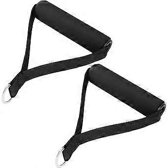 Pull Handles for Resistance Bands - Durable Nylon and Metal, Foam Grip, Constant Resistance for Workout, Gym, Yoga, Fitness