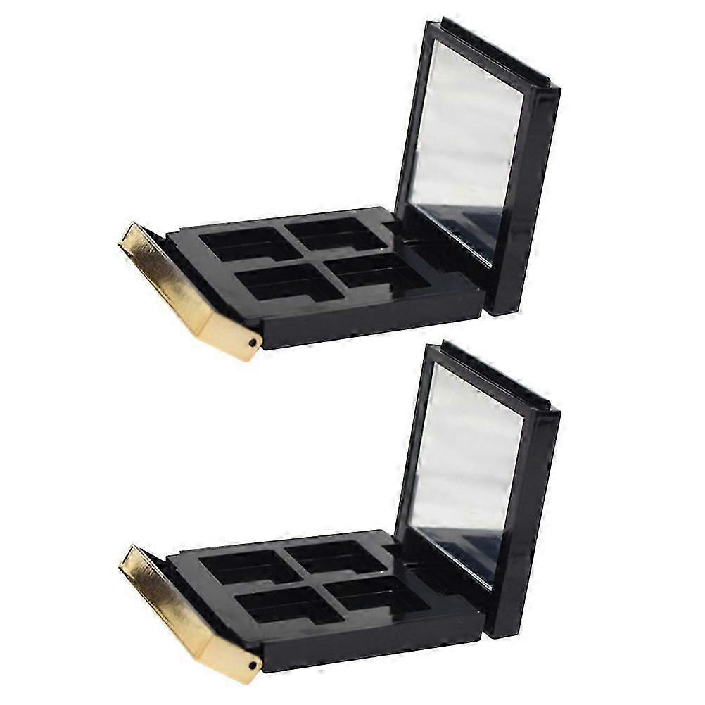 Makeup Case Empty Eye Shadow Boxes for Home 2Pcs Organizer