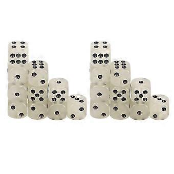 Glow in the Dark Medium Dice Black Dots Durable Acrylic Set of 20  for Board Games Party Games and Educational Us