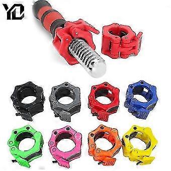 SHEVT-2pcs/lot Barbell Lock 25mm 28mm 30mm 50mm Barbell Collars Clip Dumbbell Lock Weight Lifting Barbell Clamps Fitness Body Building