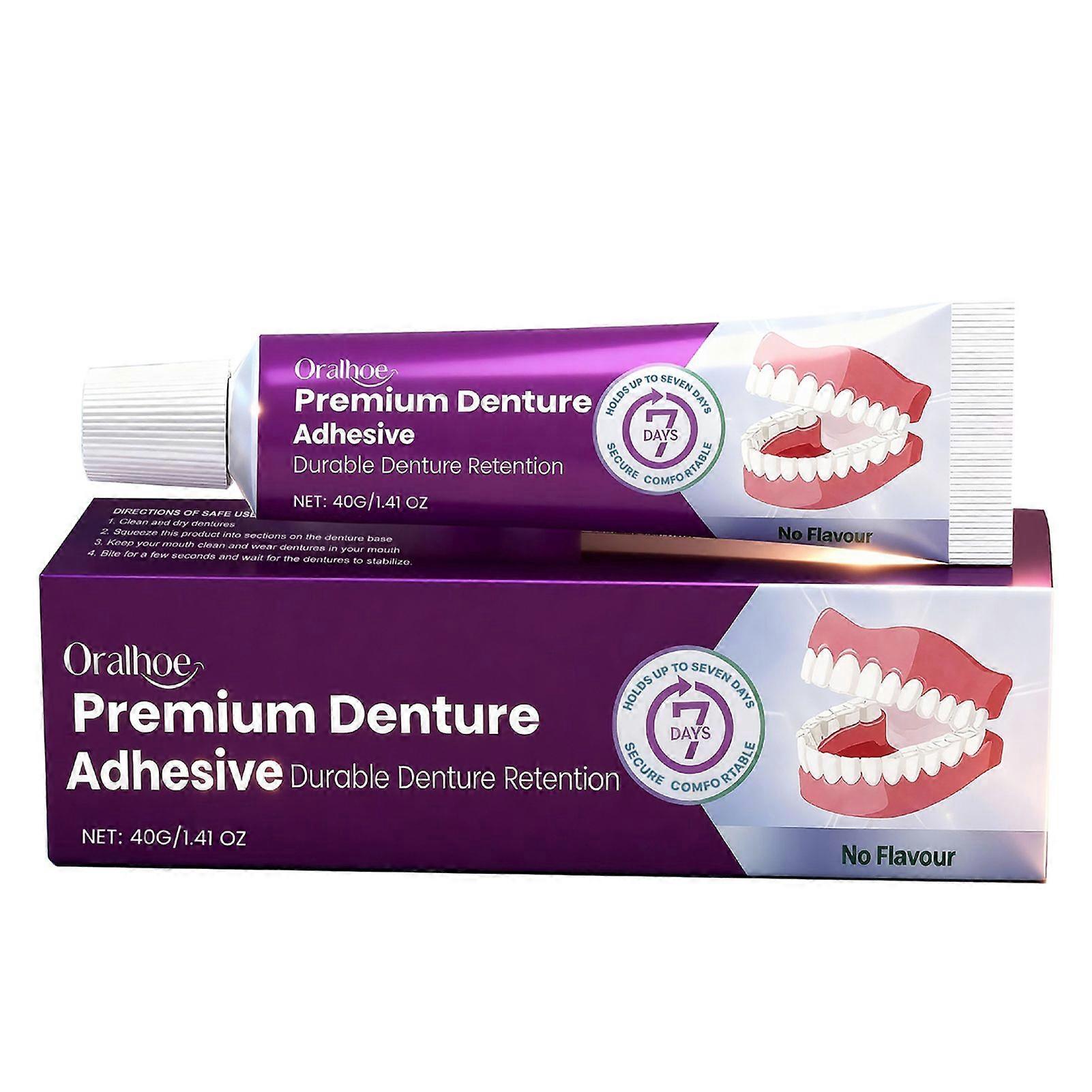Long-Lasting Denture-Adhesive Long Lasting for Upper Lower or Partials