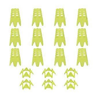 Golf Mat Tees Yellow Plastic Golf Simulator Tees For Winter Turf And Driving Range Home Training 18