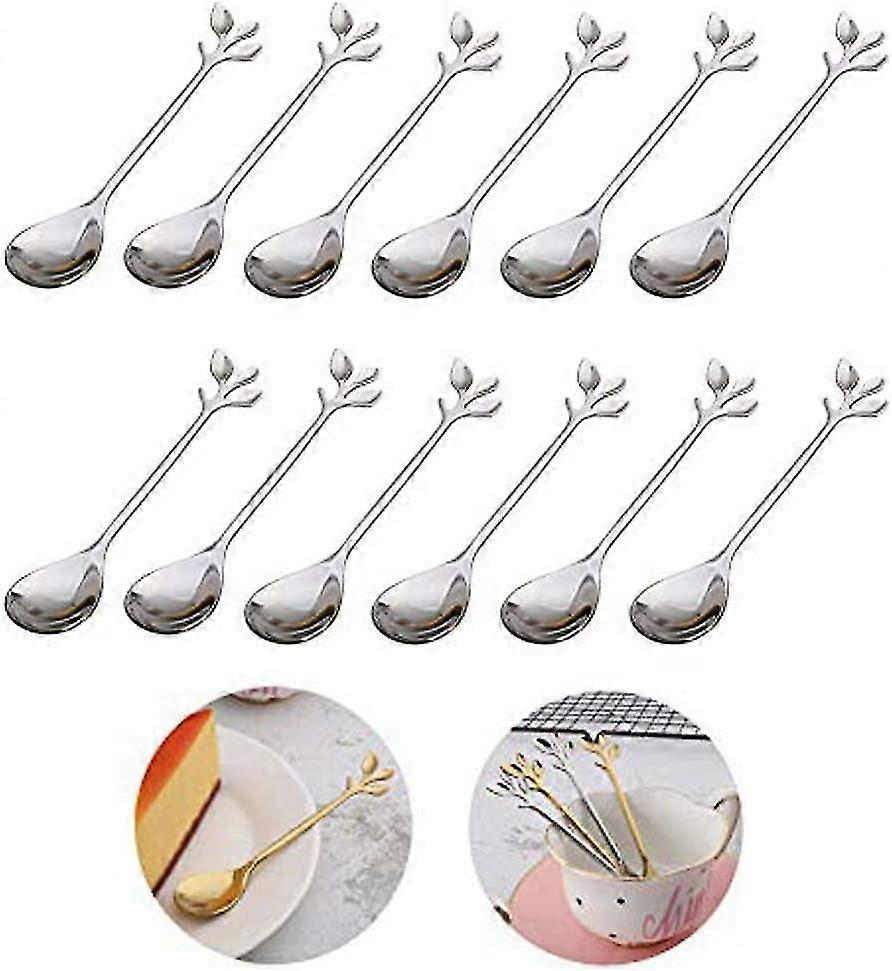 Mini Teaspoons/mini Teaspoons For Coffee/gift/12pcs/silver