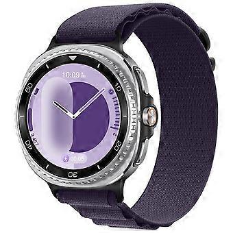 Nylon strap for Samsung Galaxy Watch 8 / 8 Classic Alpine Loop Design Purple