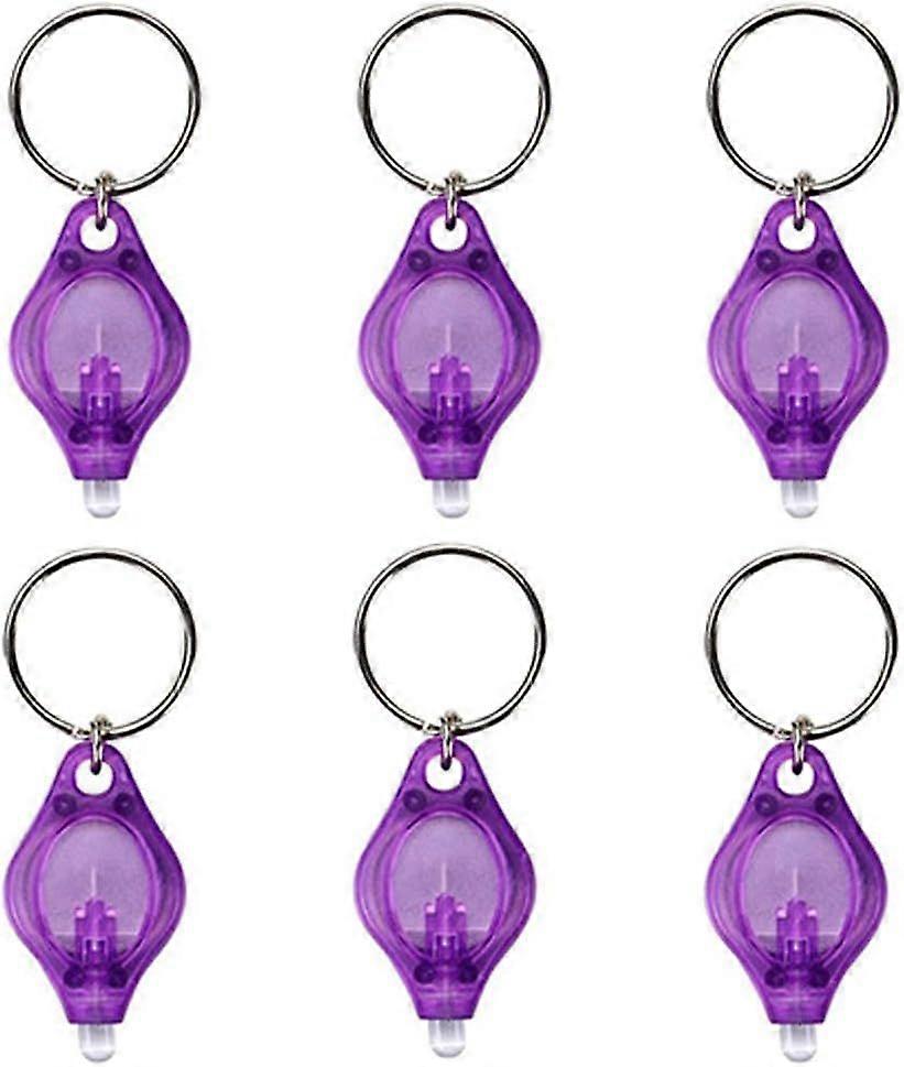 6-Pack Ultra Bright Mini LED Keychain Flashlight