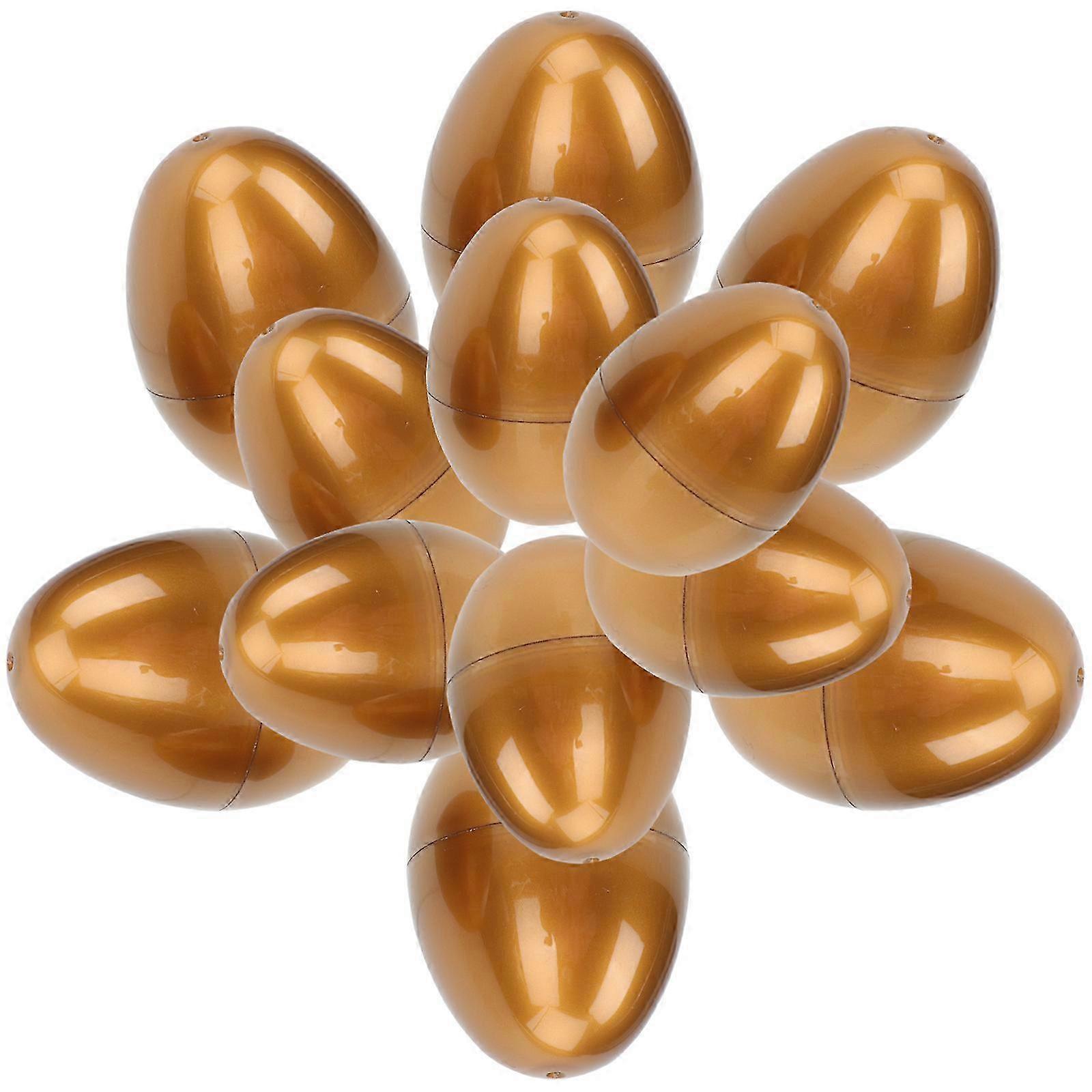 12PCS Easter Golden Eggs Empty Boxes Eggs Gift Boxes Chocolate Boxes Easter Egg Adorns