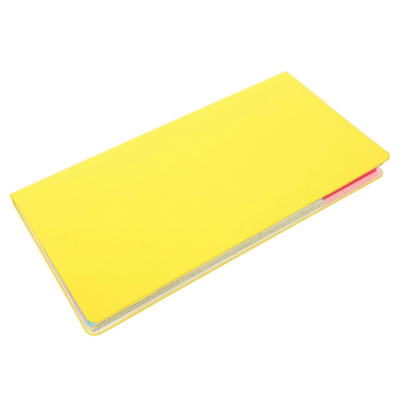Bloc-notes adhésif fluorescent jaune, bloc-notes portable pour le bureau