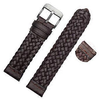 20mm 22mm 24mm Genuine Leather Braided Watch Strap Men Women Universal Quick Release Cowhide Wrist Band Bracelet Accessories