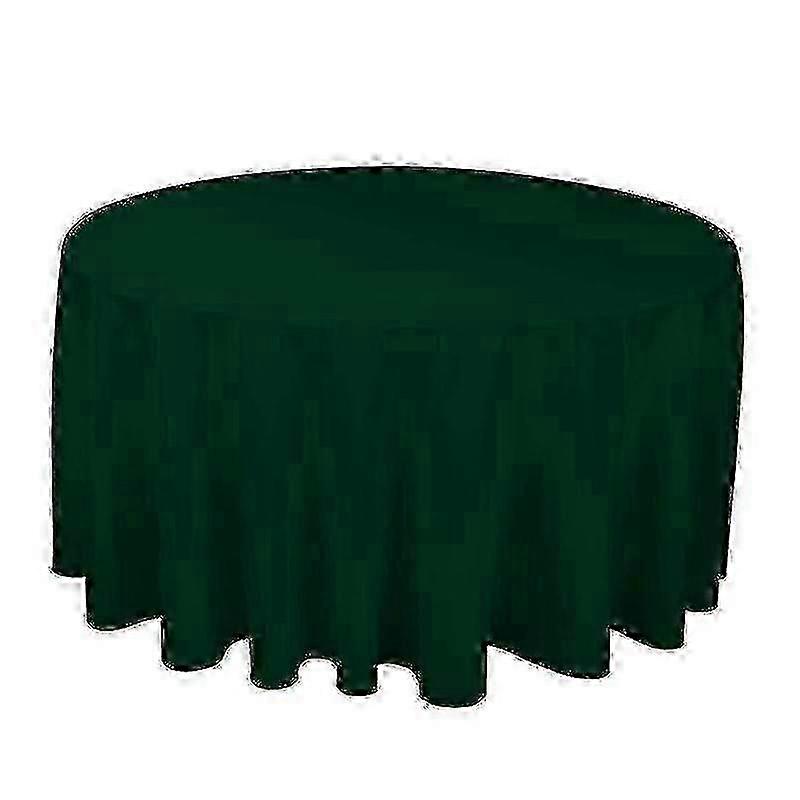Solid color tablecloth for wedding round polyester durable table cover