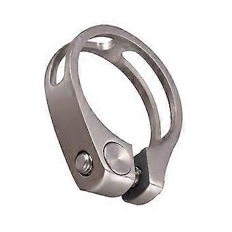 R7 Titanium Alloy Seatpost Clamp 31.8mm Bicycle Saddle Tube Clamp Hollow Tube Clamp For 27.2mm Tube