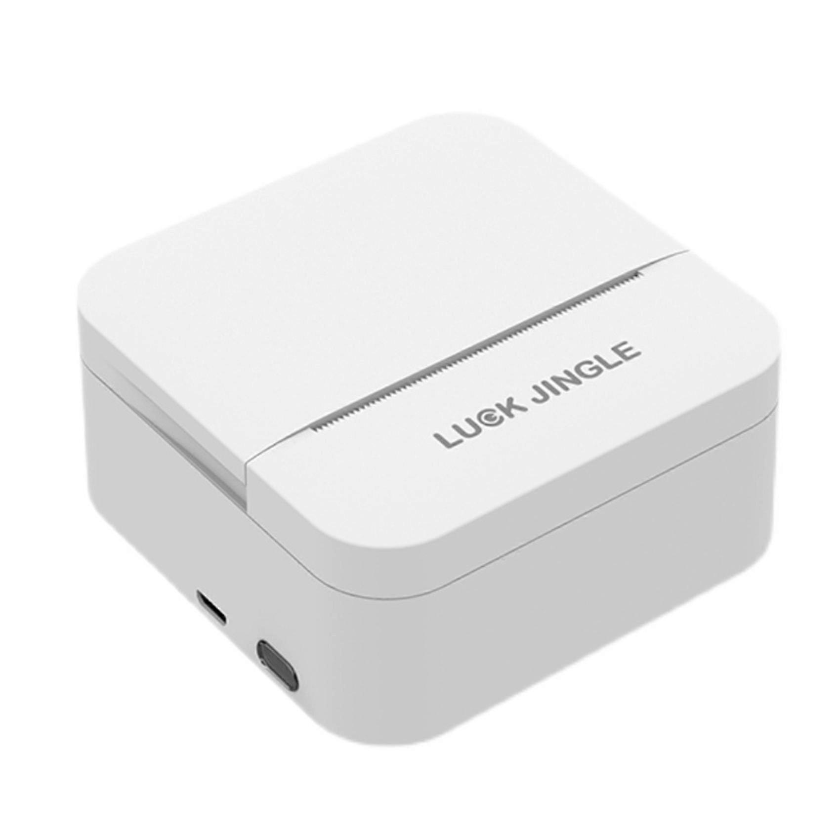LUCK JINGLE Sticker Printer Machine - Mini Bluetooth Inkless Thermal Photo Printer Compatible with Android IOS