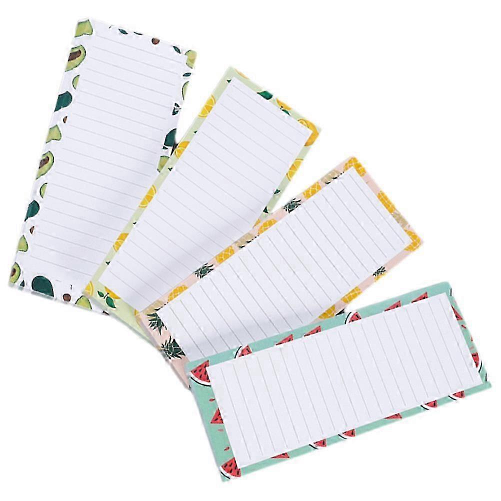 Magnetic Memo Pads compatible with Fridge Rectangular Reminder Message Board 4Pcs