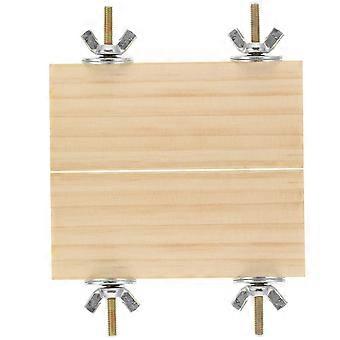 Pet Bird Stand 2Pcs Wooden Rectangular Platforms for Cage Use