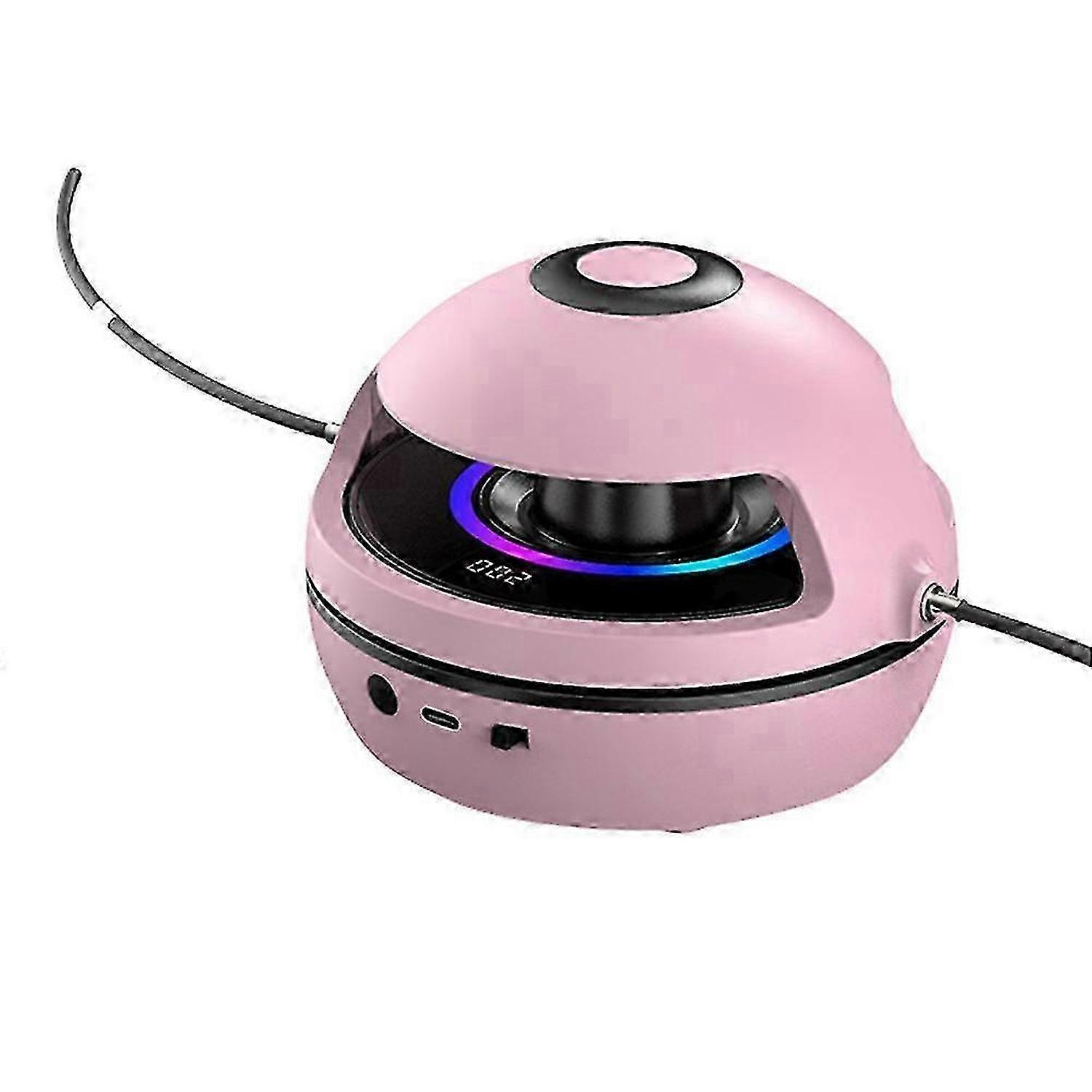 Electric Skipping Rope Machine Automatic Counting Bluetooth Music Pink