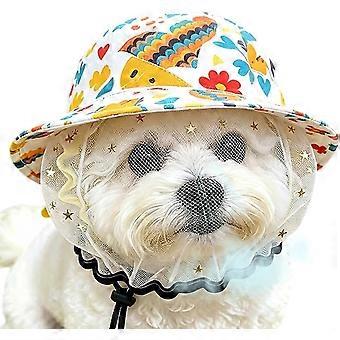 RUIYUE Dog Face Cover Anti Eating Soft Adjustable Guard | Cat Face Guard Dog Head Net for Small Medium Indoor Home Outdoor Garden Yard Walking Hiking