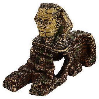 Aquarium-Sphinx-Statue, Dekoration für Aquarien, 1 Stück Harzfigur