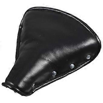 Leather Vintage Saddle Sprung Retro Seat Cushion Durable Riding Seat Cushion for Vintage Tricycle (Black) (Random Style)