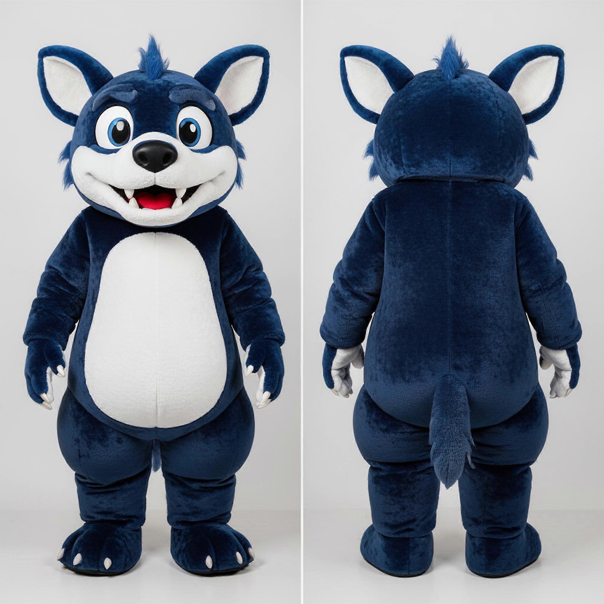 MASTICOT Navy Broad Shouldered Chupacabra Mascot