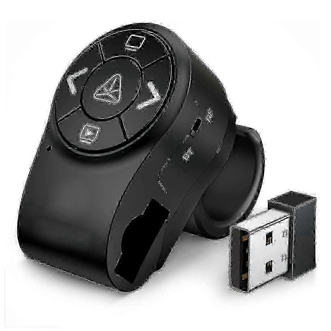 2.4GHz RF Bluetooth Wireless Finger Ring Clicker for PowerPoint Slides Presentation