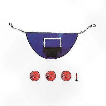 Mini Indoor Basketball Hoop with Trampoline Attachment for Safe Play High Elastic Foam Adjustable Fit No Tools Assembly Required