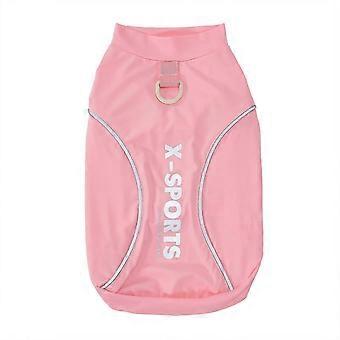 Dog Cooling Vest with D-Ring, UV Sun Protection Breathable Summer Dog Cooling Shirt Value Pack - pink S