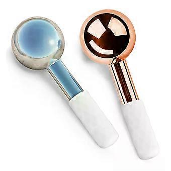 Facial Ice Globes Cold Hot Roestvrij Staal Facial Roller Skin Beauty Spa Cooling Globe Massage Ball Face Care Cryo Freeze Stick